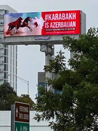 ABŞ-ın ermənilərin sıx yaşadığı yerlərində “Qarabağ Azərbaycandır” lövhələri quraşdırıldı - FOTO  