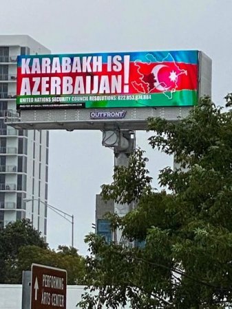 ABŞ-ın ermənilərin sıx yaşadığı yerlərində “Qarabağ Azərbaycandır” lövhələri quraşdırıldı - FOTO  