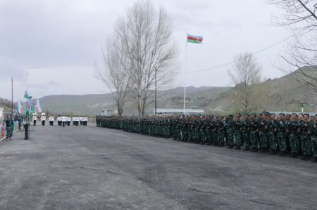 Ermənistanla sərhəddə yeni hərbi hissə fəaliyyətə başladı - FOTO