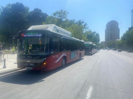 AVRO-2020-nin Olimpiya Stadionunda keçiriləcək oyununa əzərkeşlərin daşınması başlayıb- FOTO