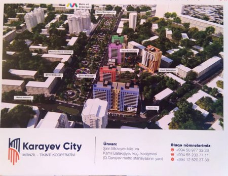 Karayev City mənzil layihələndirmələri və qiymətlər