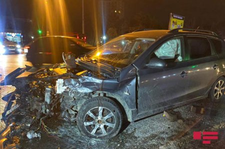 Bakıda ağır yol qəzası baş verib, xəsarət alanlar var - FOTO