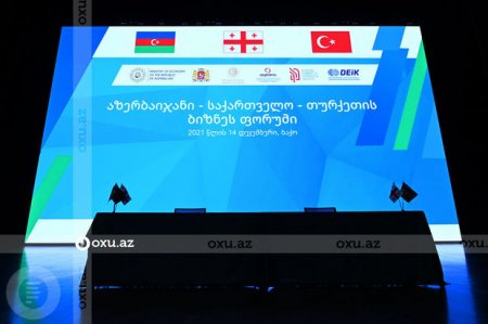 Bakıda Azərbaycan-Gürcüstan-Türkiyə Biznes Forumu keçirilir