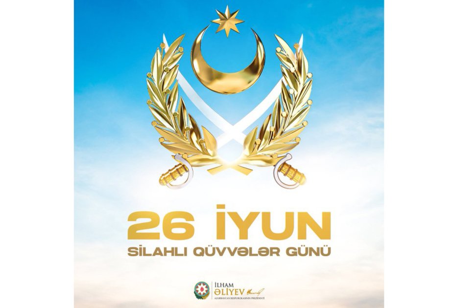 Prezident İlham Əliyev Silahlı Qüvvələr Günü ilə bağlı paylaşım edib